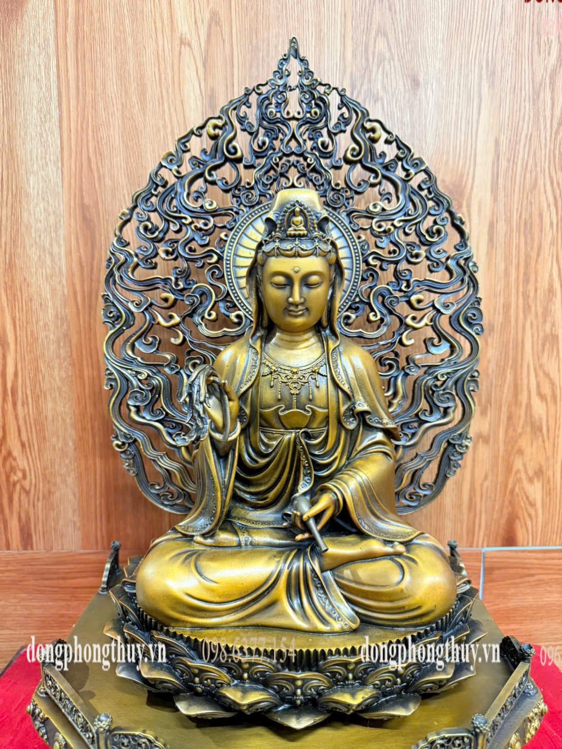 Tượng phật quan âm bằng đồng
