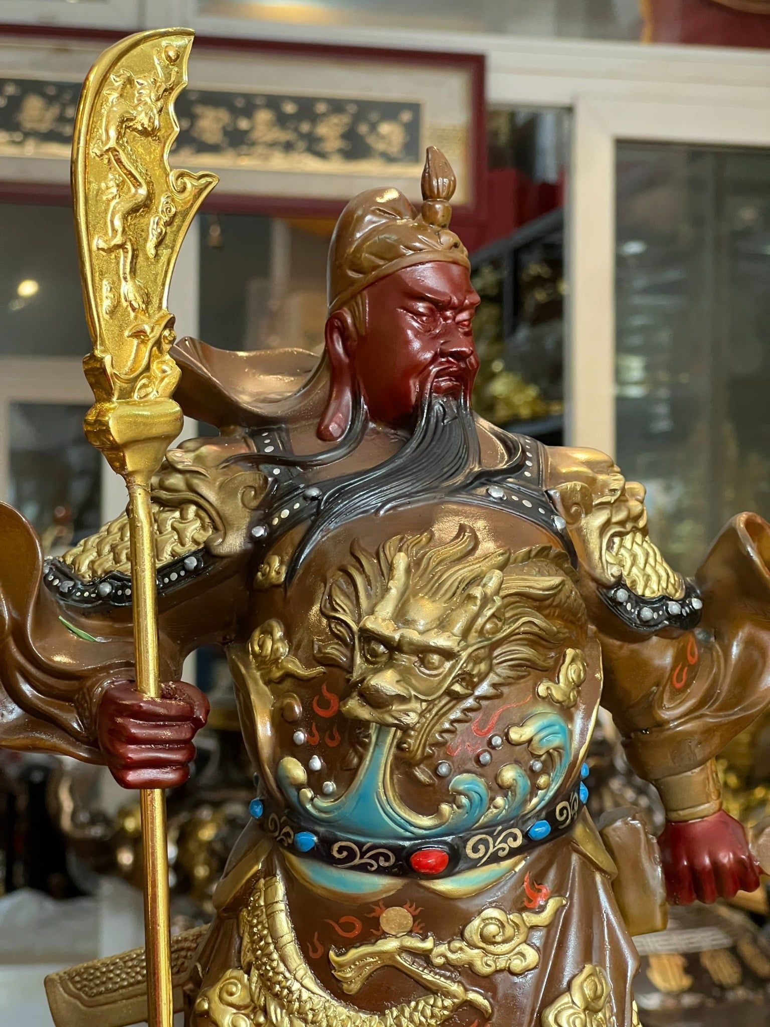 Tượng quan công bằng đồng