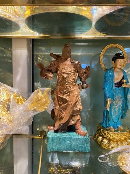 Tượng quan thánh bằng đồng 45cm