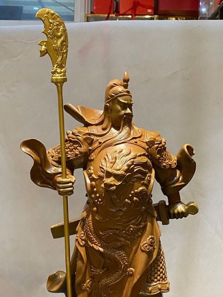 Tượng quan thánh bằng đồng 45cm