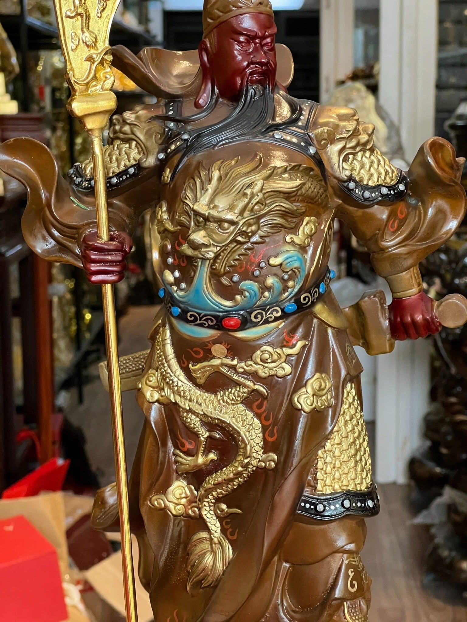 Tượng quan công bằng đồng
