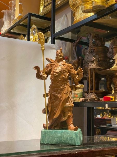 Tượng quan thánh bằng đồng 45cm