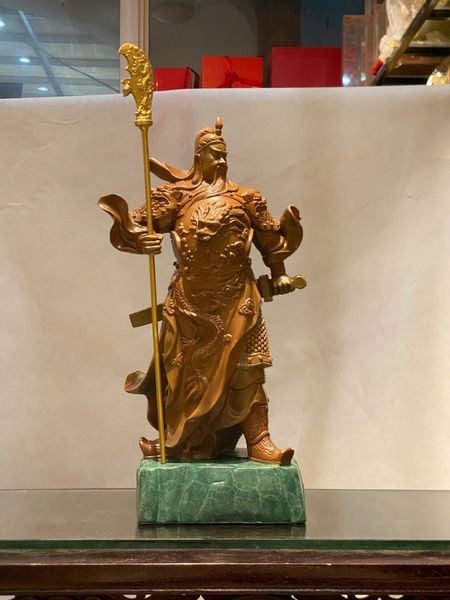 Tượng quan thánh bằng đồng 45cm