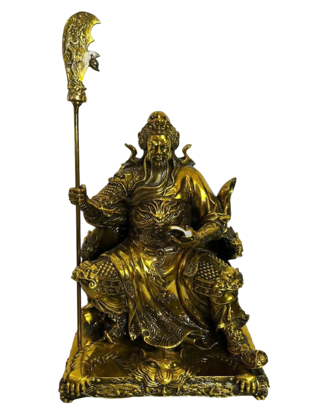 Tượng quan công đọc sách bằng đồng