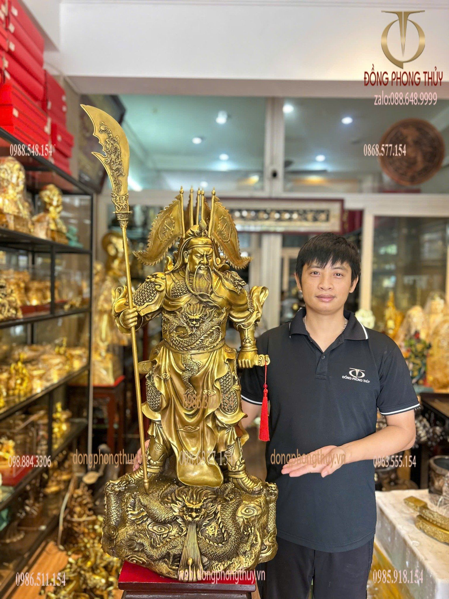 Tượng quan công bằng đồng