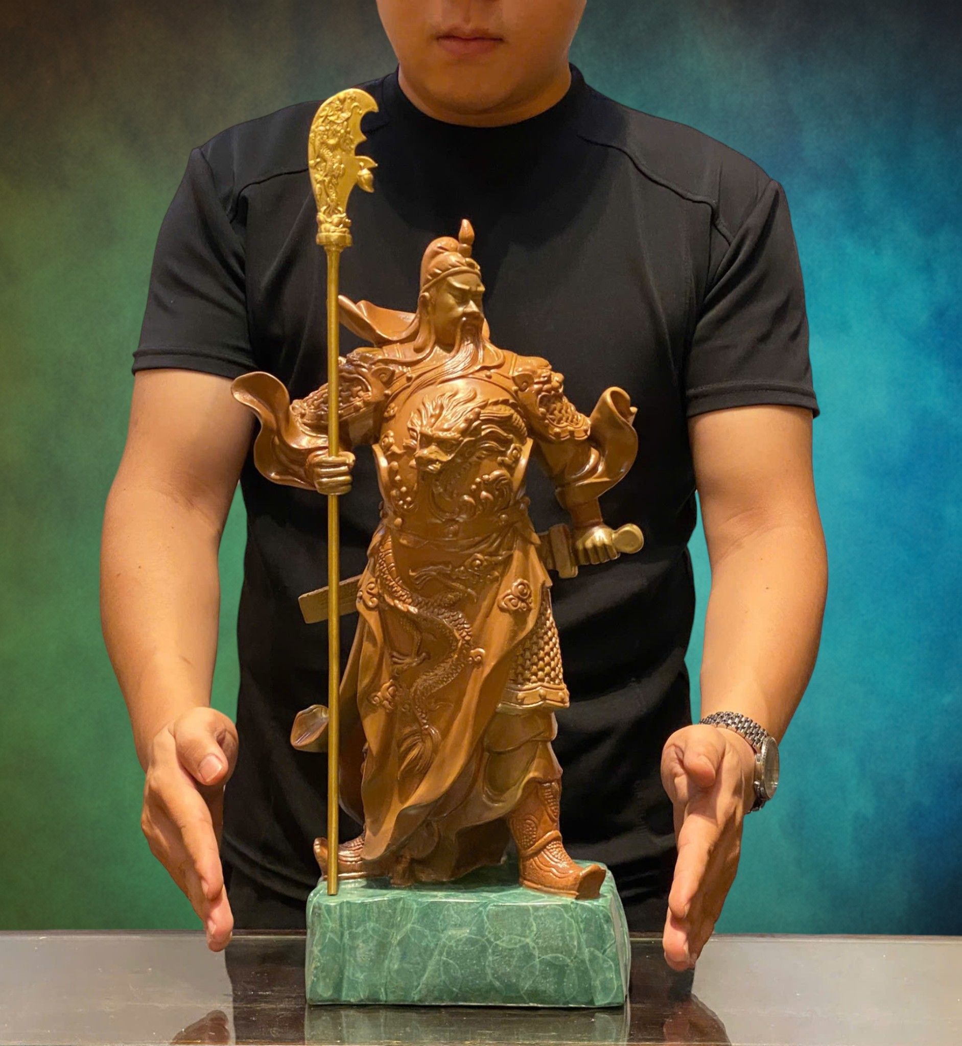 Tượng quan công bằng đồng