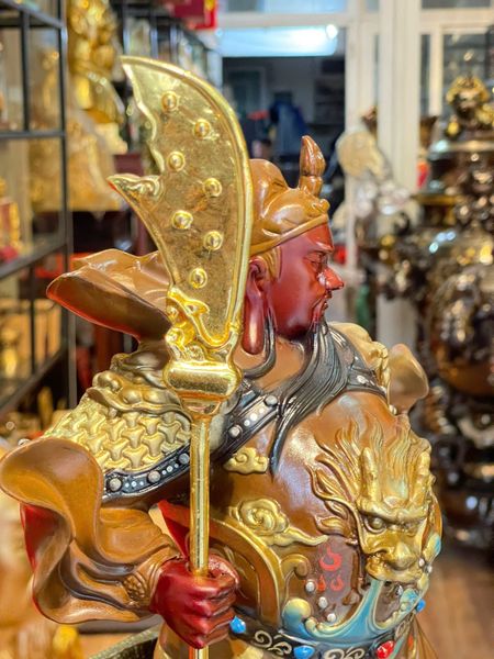 Tượng quan công bằng đồng