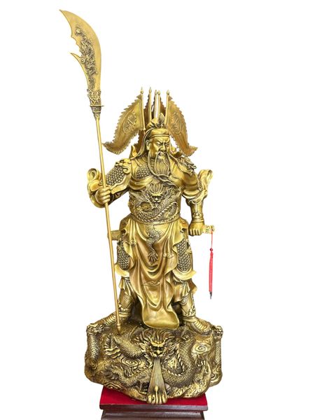 Tượng quan công bằng đồng cao 93cm nặng 33kg