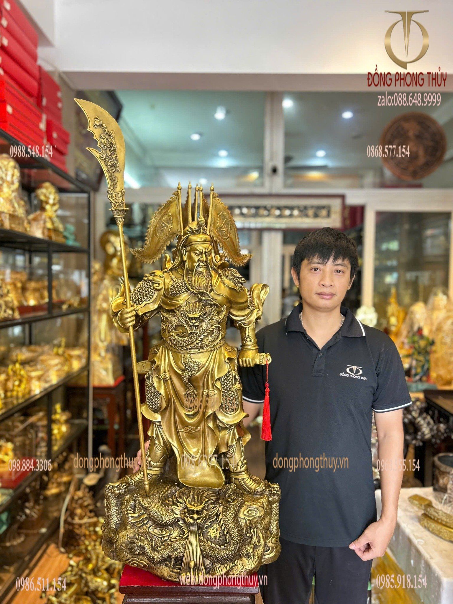 Tượng quan công bằng đồng