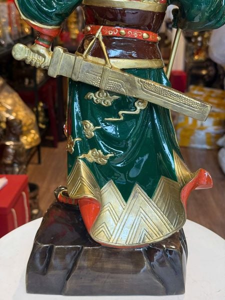Tượng Quan Thánh Đế Quân bằng đồng cao 45cm