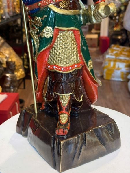 Tượng Quan Thánh Đế Quân bằng đồng cao 45cm