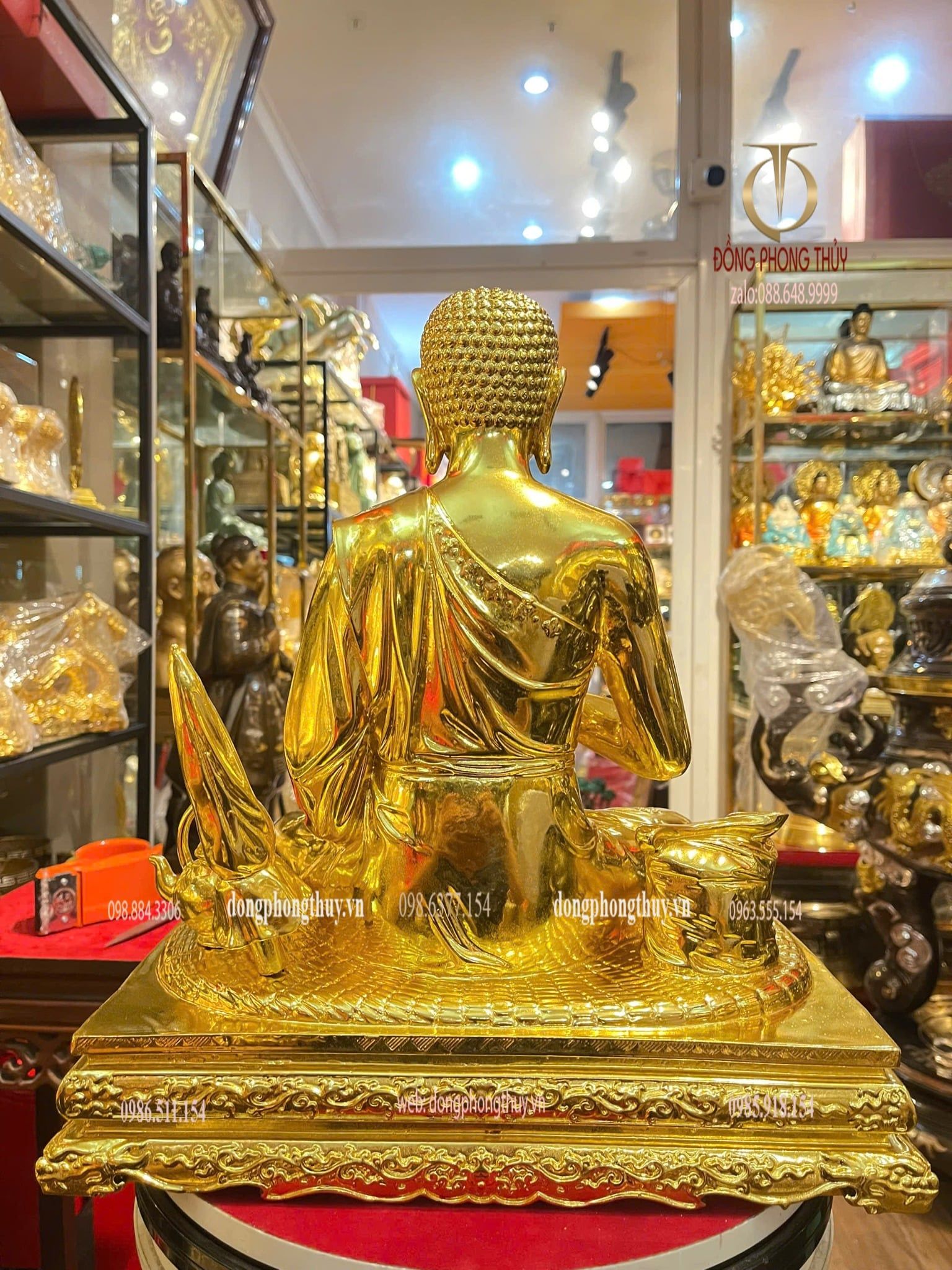 Tượng thánh tăng sivali bằng đồng