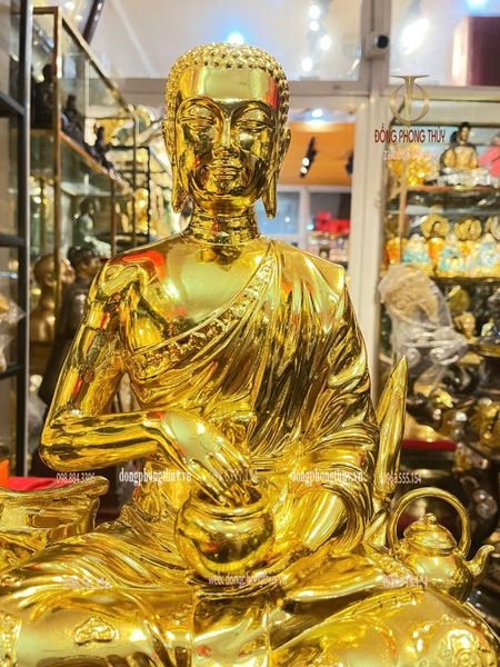 Tượng thánh tăng sivali bằng đồng