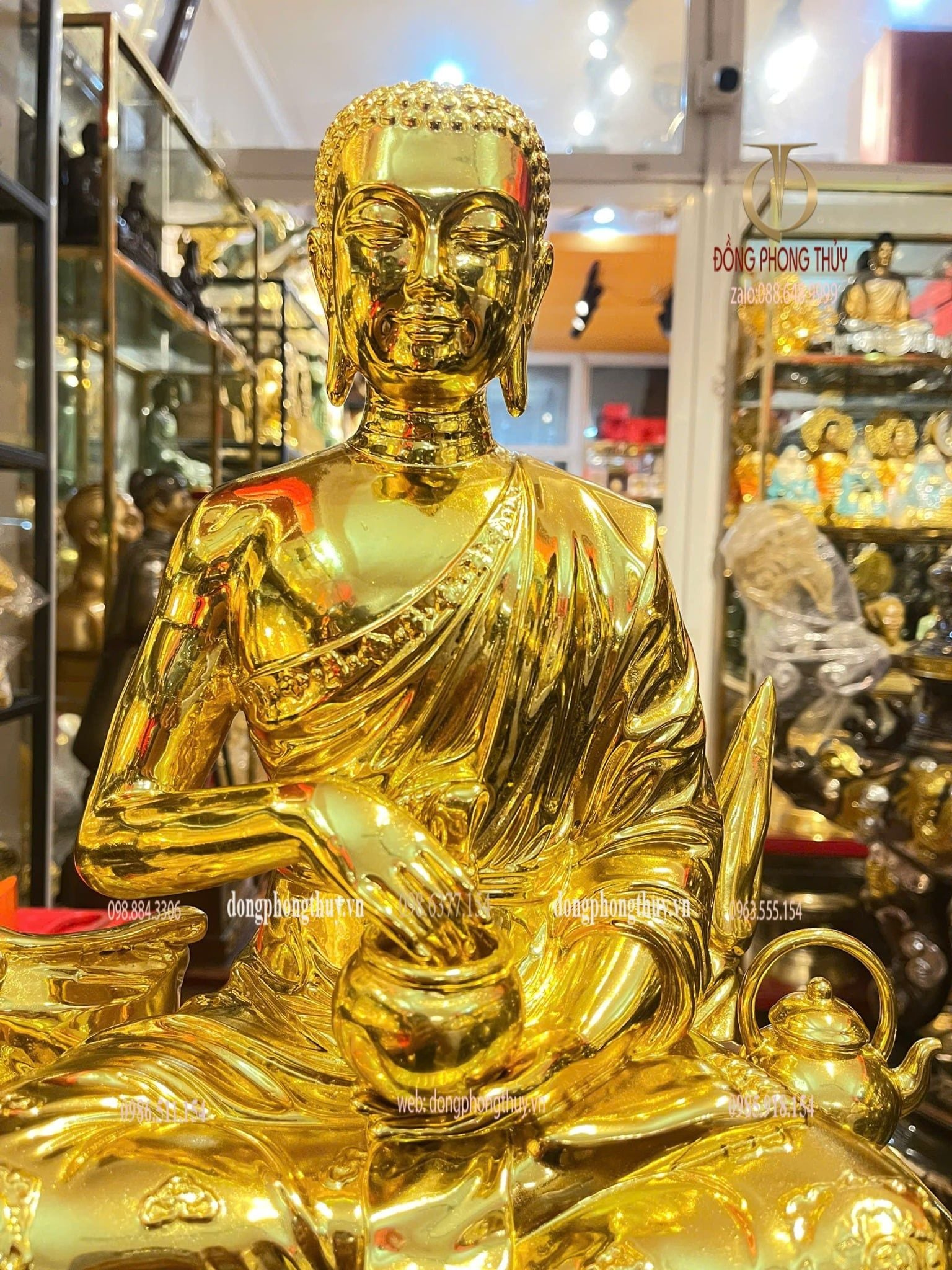 Tượng thánh tăng sivali bằng đồng