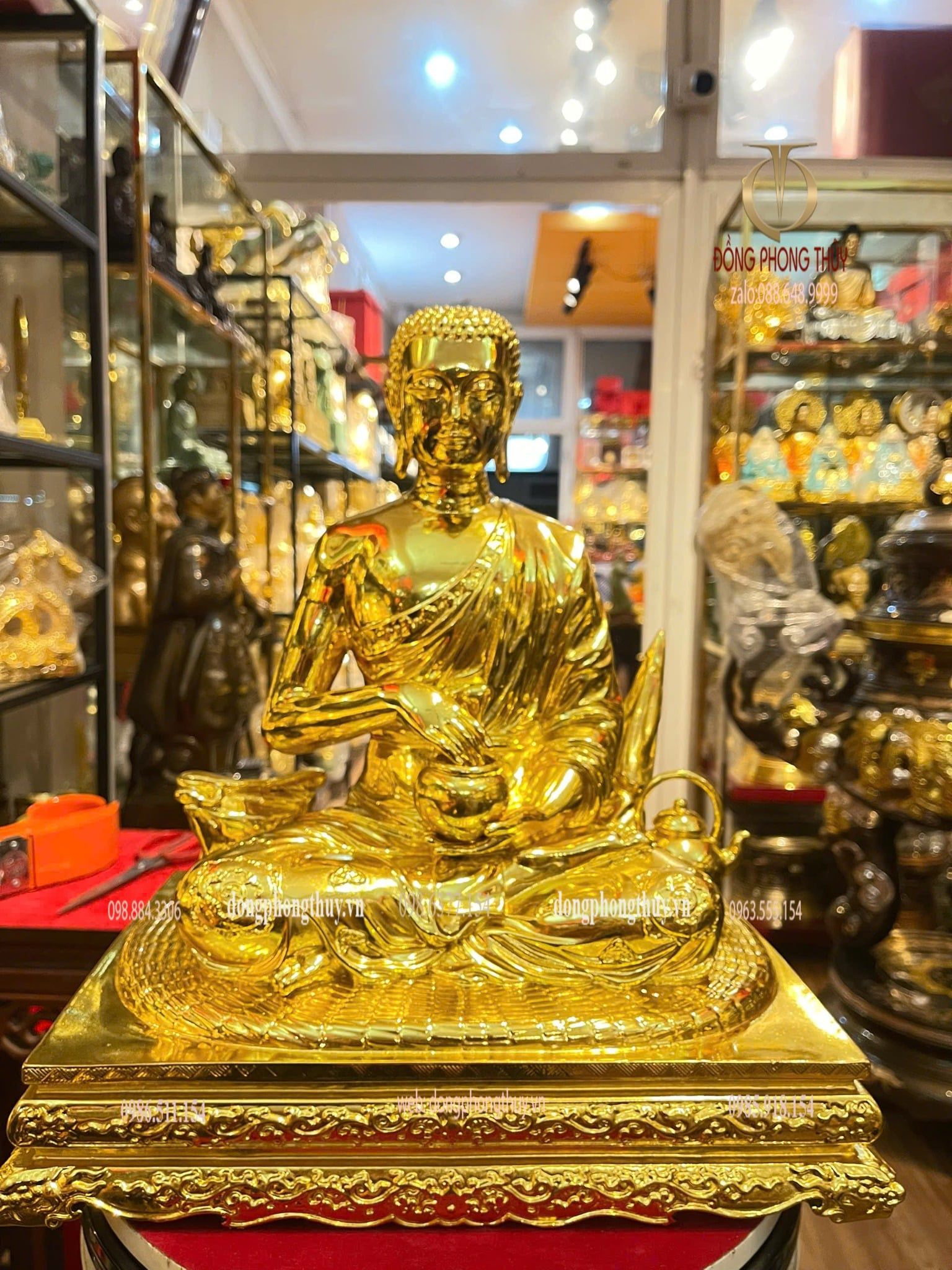 Tượng thánh tăng sivali bằng đồng