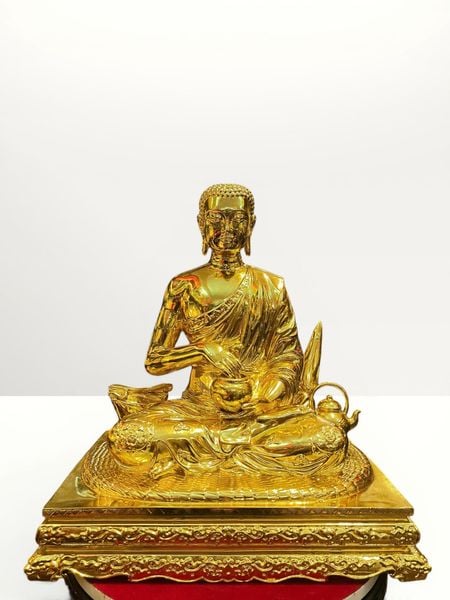 Tượng thánh tăng sivali bằng đồng