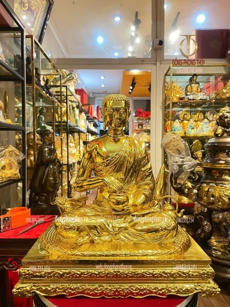 Tượng thánh tăng sivali bằng đồng