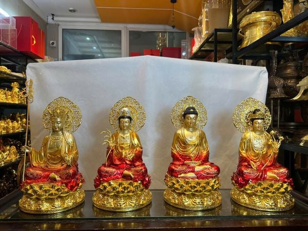 Tượng Tây Phương Tam Thánh bằng đồng