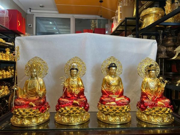 Tượng Tây Phương Tam Thánh bằng đồng