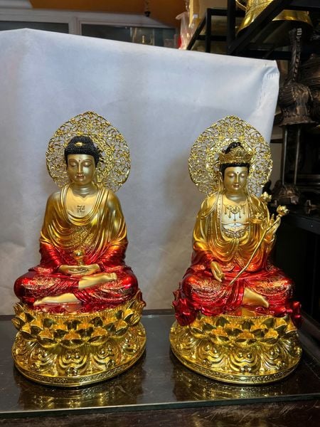 Tượng Tây Phương Tam Thánh bằng đồng