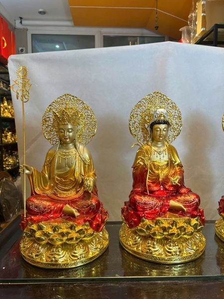 Tượng Tây Phương Tam Thánh bằng đồng