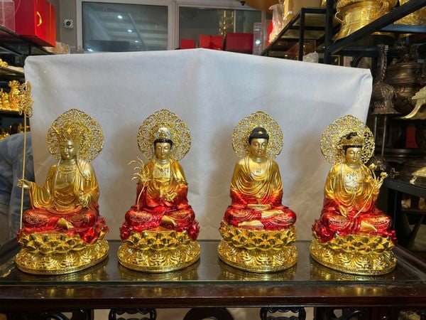 Tượng Tây Phương Tam Thánh bằng đồng