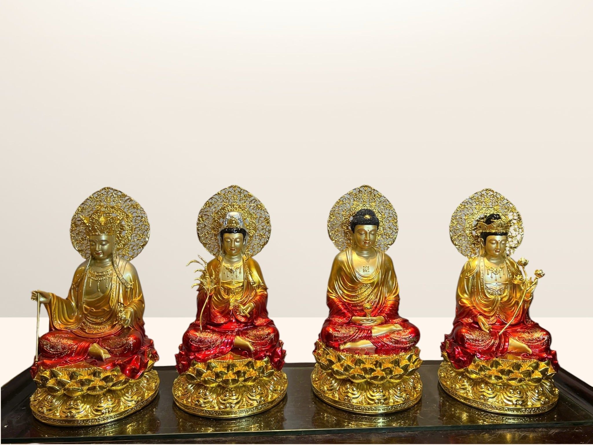 Tượng Tây Phương Tam Thánh bằng đồng