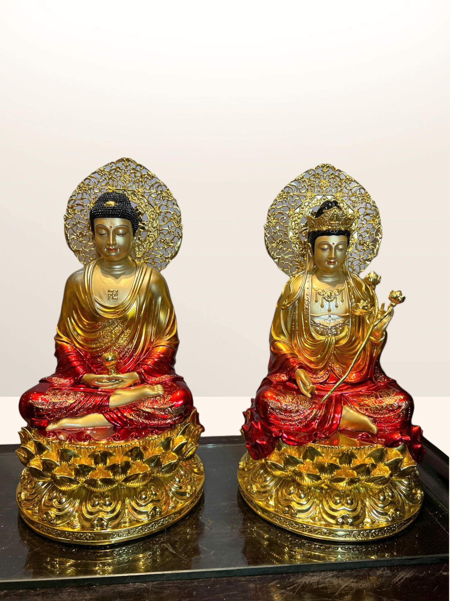 Tượng Tây Phương Tam Thánh bằng đồng