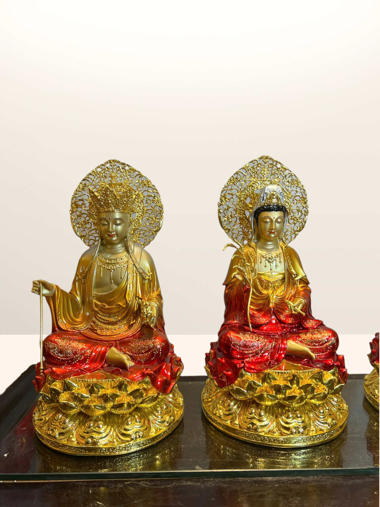 Tượng Tây Phương Tam Thánh bằng đồng