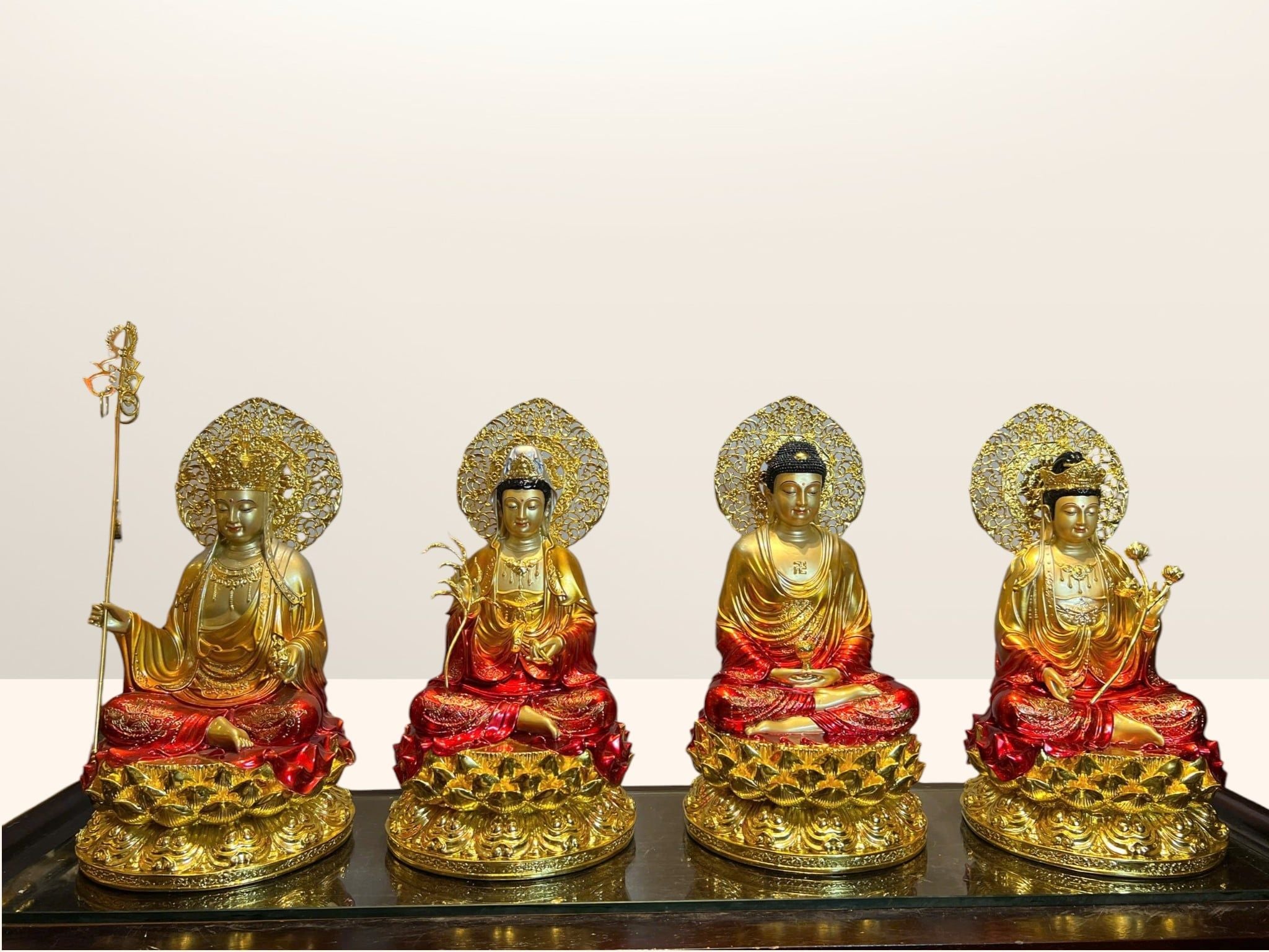 Tượng Tây Phương Tam Thánh bằng đồng