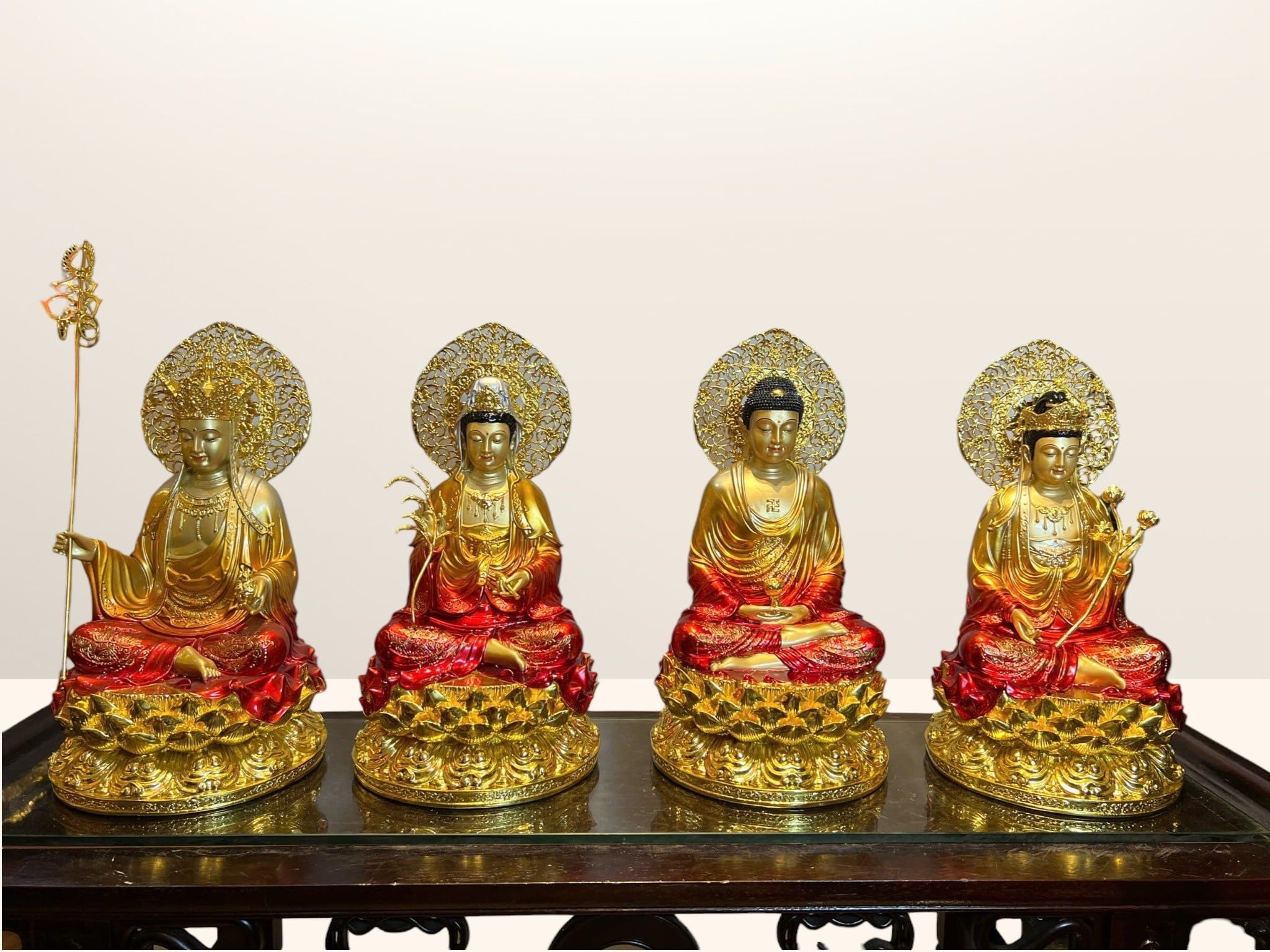 Tượng Tây Phương Tam Thánh bằng đồng