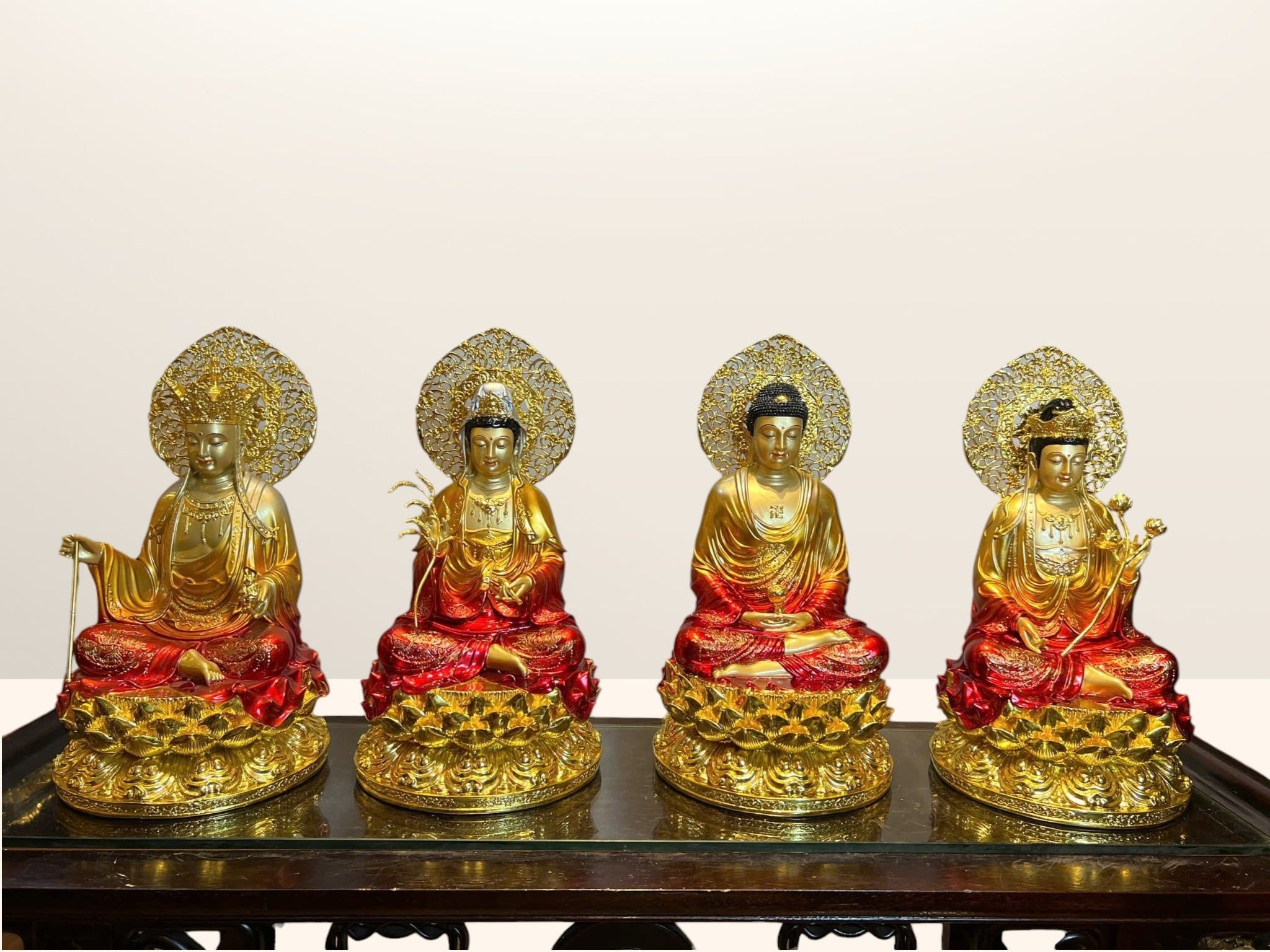 Tượng Tây Phương Tam Thánh bằng đồng