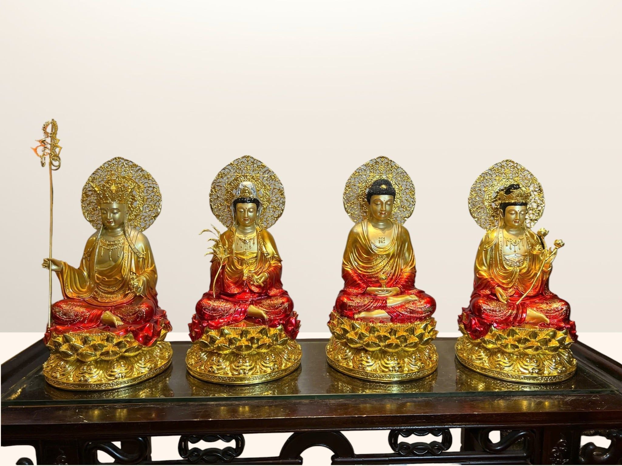 Tượng Tây Phương Tam Thánh bằng đồng