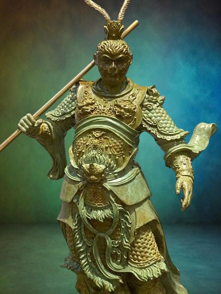 Tượng tề thiên đại thánh- Tôn Ngộ Không bằng đồng