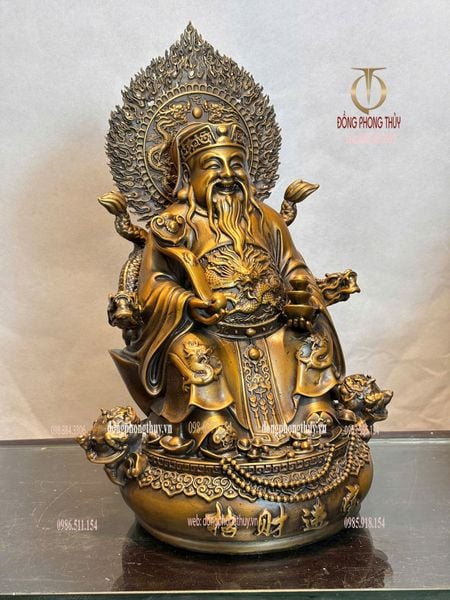 Thần Tài - Thổ Địa cao 38cm nặng 18kg