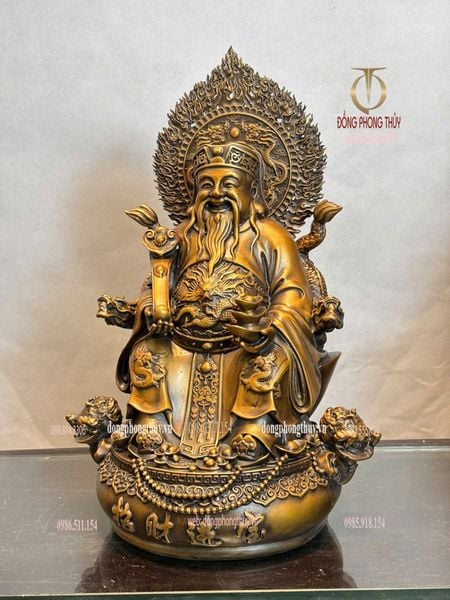 Thần Tài - Thổ Địa cao 38cm nặng 18kg