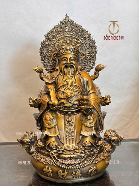 Thần Tài - Thổ Địa cao 38cm nặng 18kg