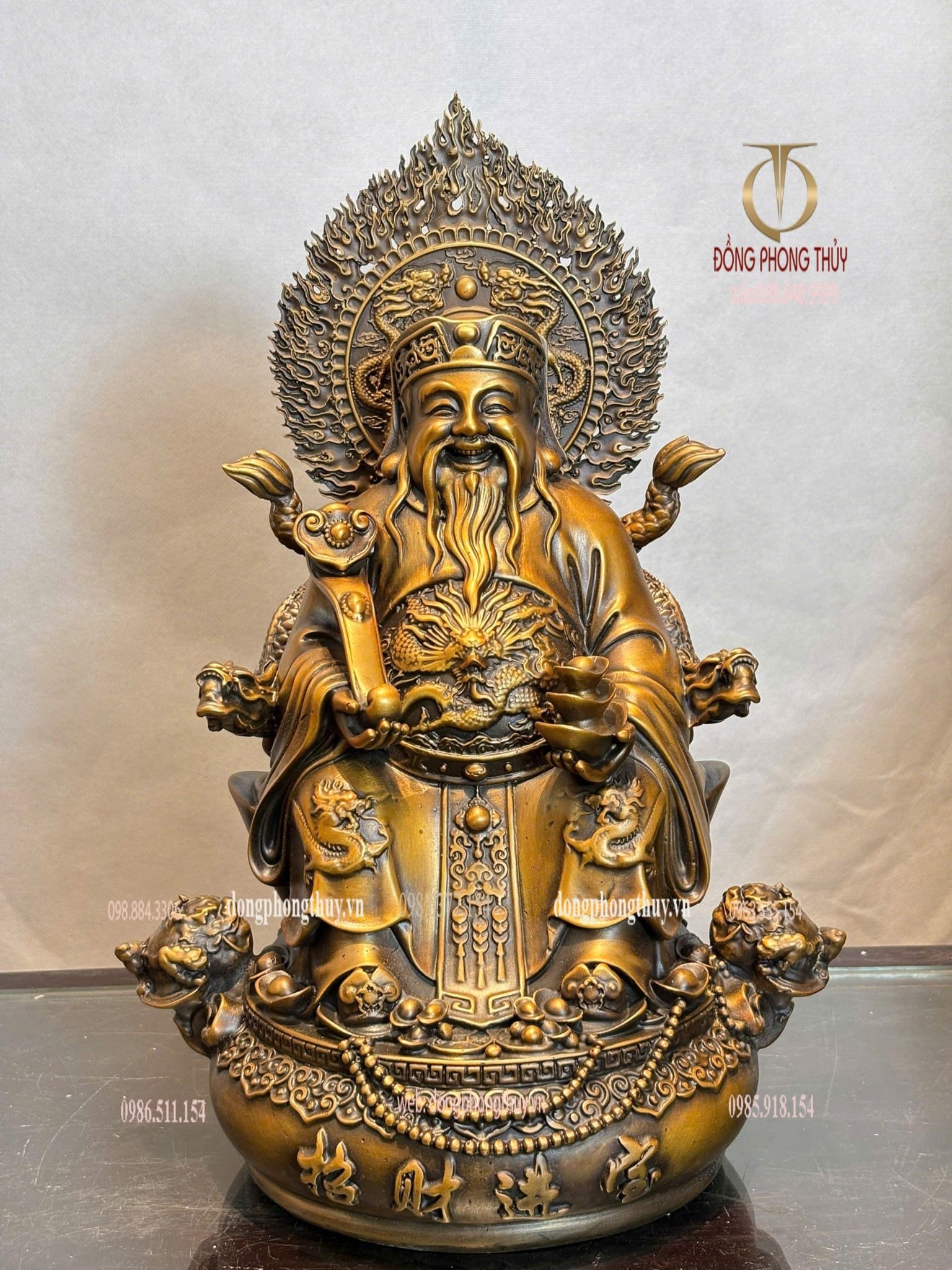 Thần Tài - Thổ Địa cao 38cm nặng 18kg