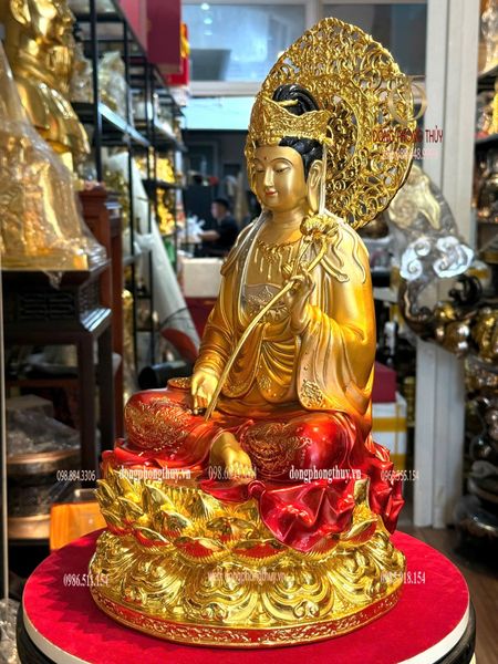 Tượng thế chí bồ tát bằng đồng cao 45