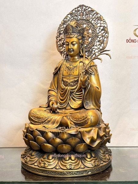 Tượng phật Thế Chí Bồ Tát bằng đồng