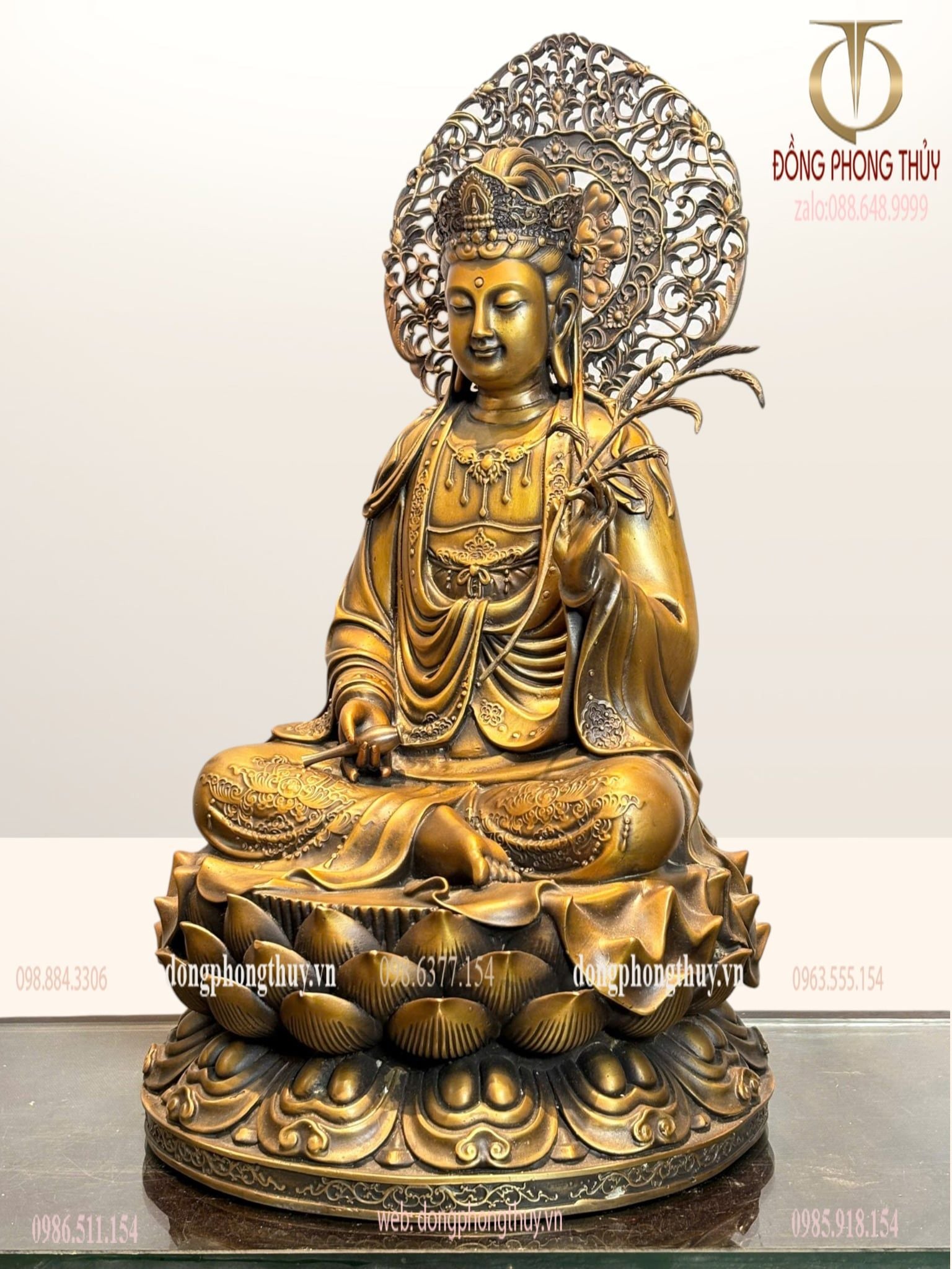 Tượng phật Đại Thế Chí Bồ Tát bằng đồng