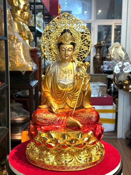 Tượng thế chí bồ tát bằng đồng cao 45