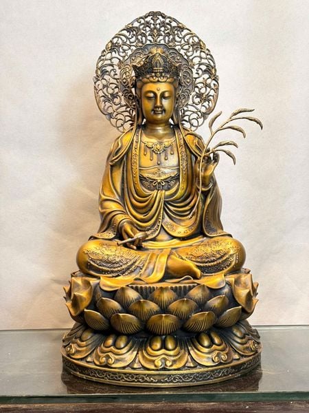 Tượng phật Thế Chí Bồ Tát bằng đồng