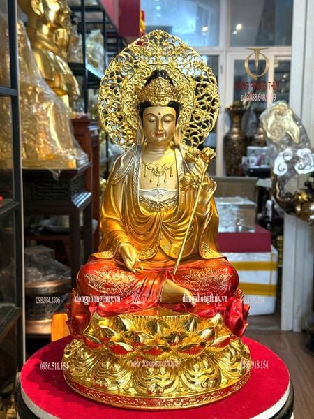 Tượng thế chí bồ tát bằng đồng cao 45