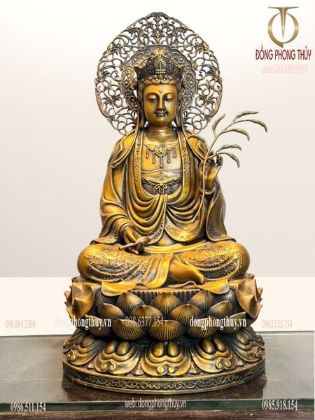 Tượng phật Đại Thế Chí Bồ Tát bằng đồng