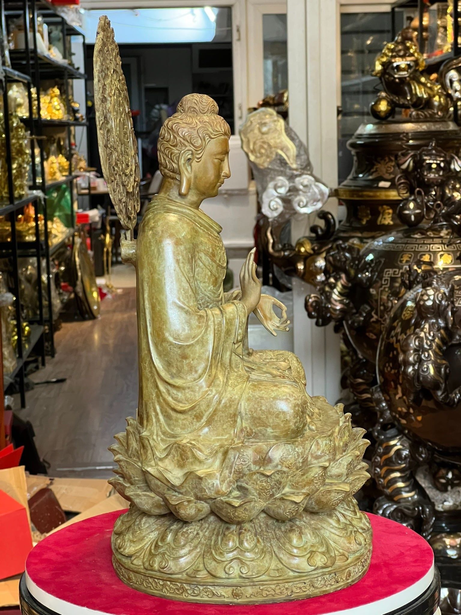 Tượng thích ca chuyển pháp luân bằng đồng