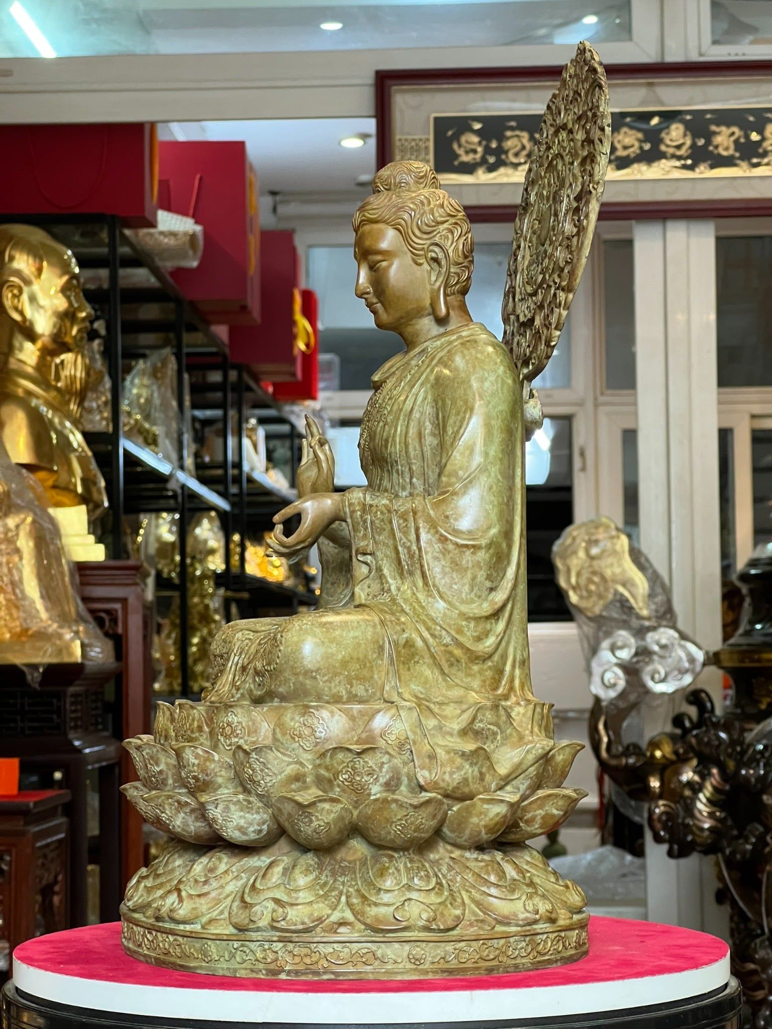 Tượng thích ca chuyển pháp luân bằng đồng