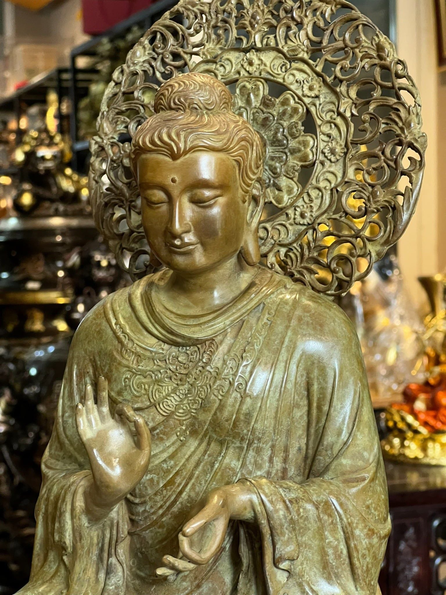 Tượng thích ca chuyển pháp luân bằng đồng