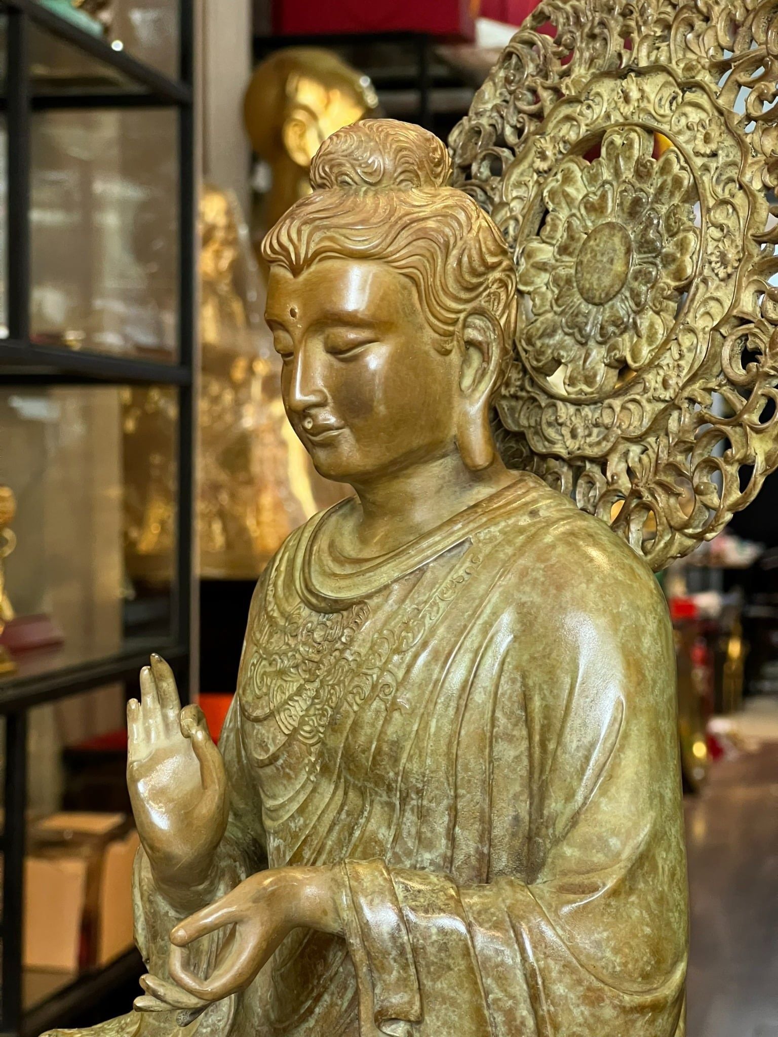 Tượng thích ca chuyển pháp luân bằng đồng