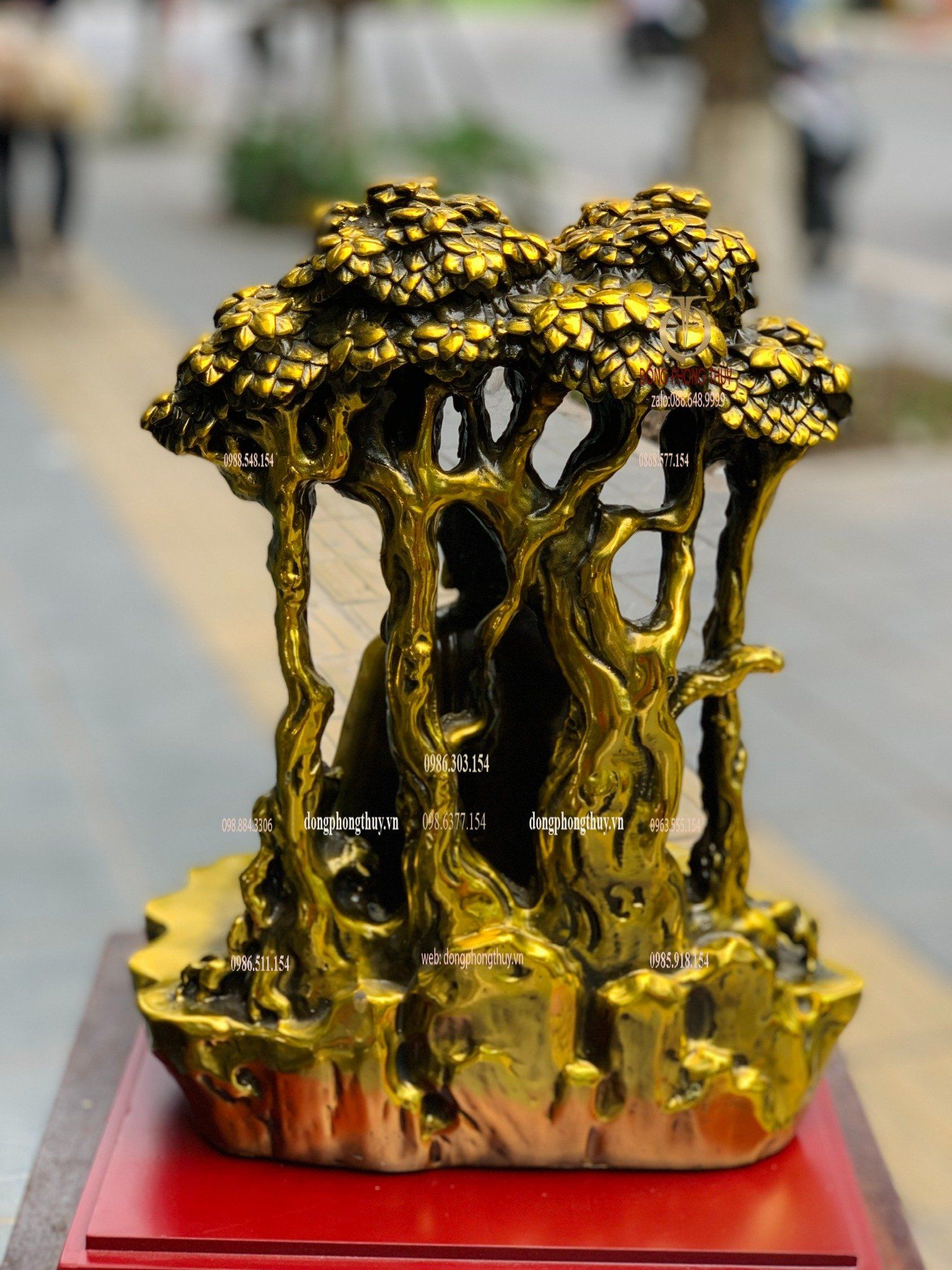 Tượng Thích Ca ngồi gốc bồ đề bằng đồng